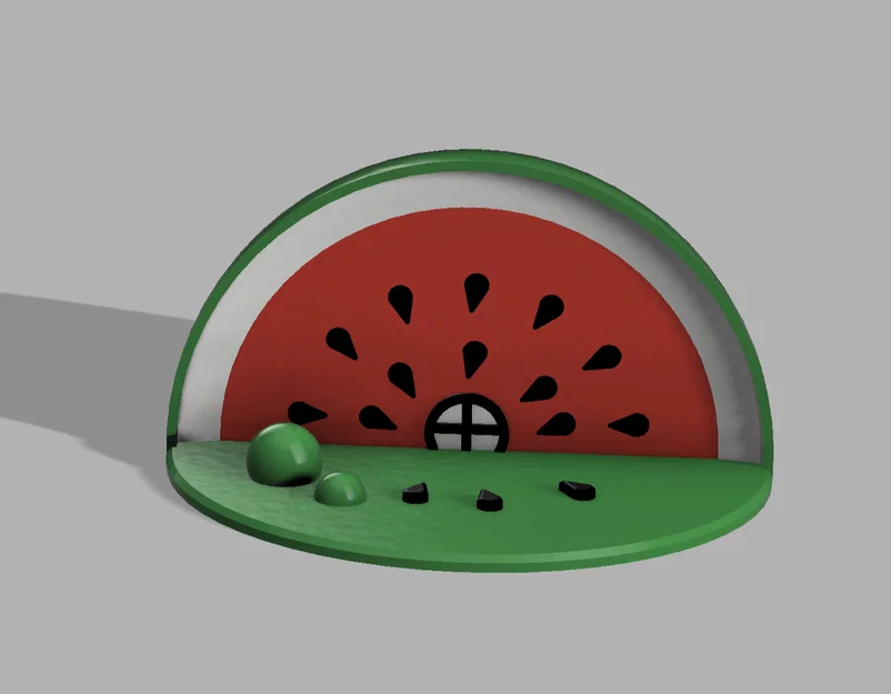 Mô hình Nhà Dưa Hấu (Watermelon House) xinh xắn - Image 3