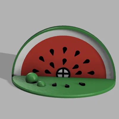 Mô hình Nhà Dưa Hấu (Watermelon House) xinh xắn
