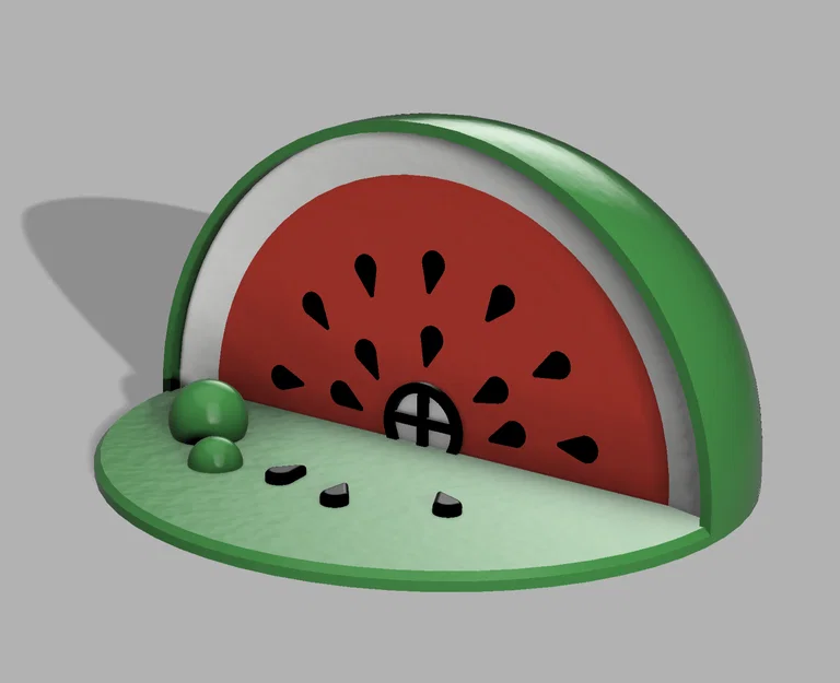 Mô hình Nhà Dưa Hấu (Watermelon House) xinh xắn - Image 4