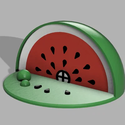 Mô hình Nhà Dưa Hấu (Watermelon House) xinh xắn