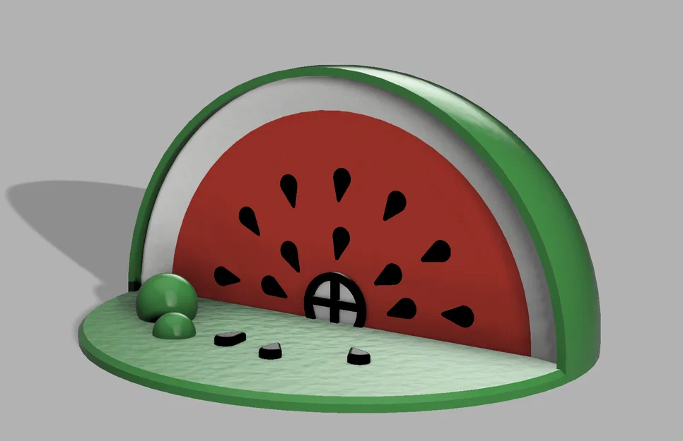 Mô hình Nhà Dưa Hấu (Watermelon House) xinh xắn - Image 5