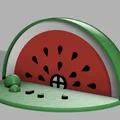 Mô hình Nhà Dưa Hấu (Watermelon House) xinh xắn - Thumbnail 5