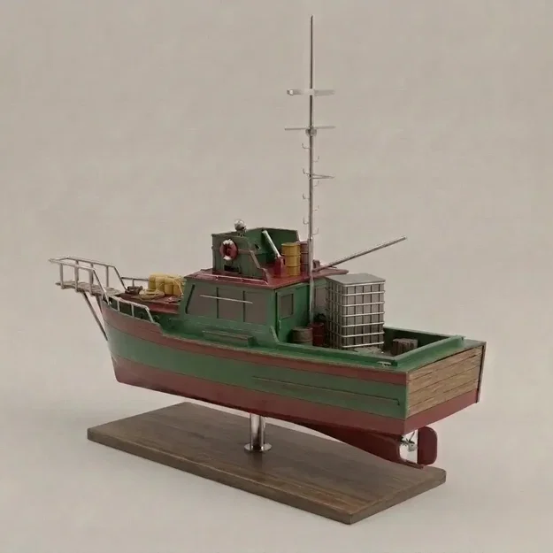Mô hình tàu Orca trong phim Jaws 1975 - Bản in 3D chi tiết - Image 2