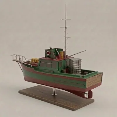 Mô hình tàu Orca trong phim Jaws 1975 - Bản in 3D chi tiết