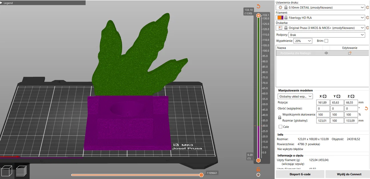 Đế trưng bày trứng đá khoáng phong cách tự nhiên (In 3D không support) - Image 1