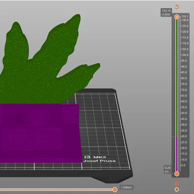 Đế trưng bày trứng đá khoáng phong cách tự nhiên (In 3D không support)