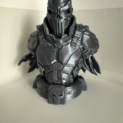 Mô hình tượng bán thân Punisher - File STL chi tiết cho in 3D