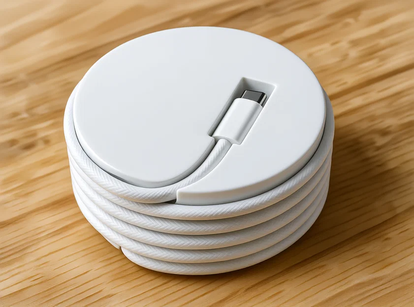 Khay cuộn dây cáp 1m thông minh cho Apple - Phụ kiện in 3D tiện ích - Image 1