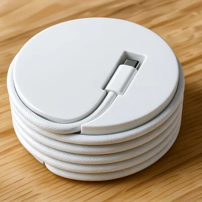 Khay cuộn dây cáp 1m thông minh cho Apple - Phụ kiện in 3D tiện ích