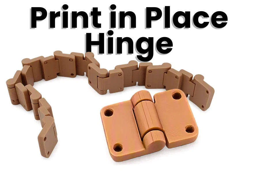Hệ thống bản lề Modular Print-in-Place (Kết nối chuỗi + Chốt gài) - Image 1