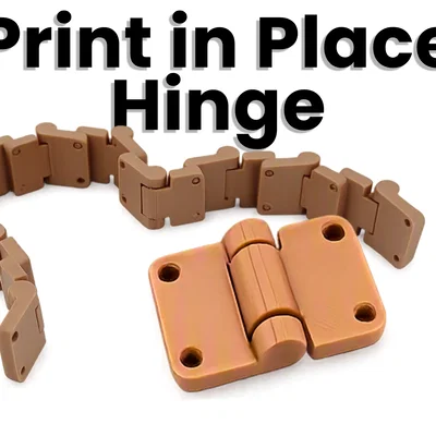 Hệ thống bản lề Modular Print-in-Place (Kết nối chuỗi + Chốt gài)