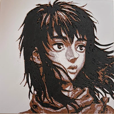 Tranh in 3D Hueforge Casca (Berserk) ấn tượng cho fan manga
