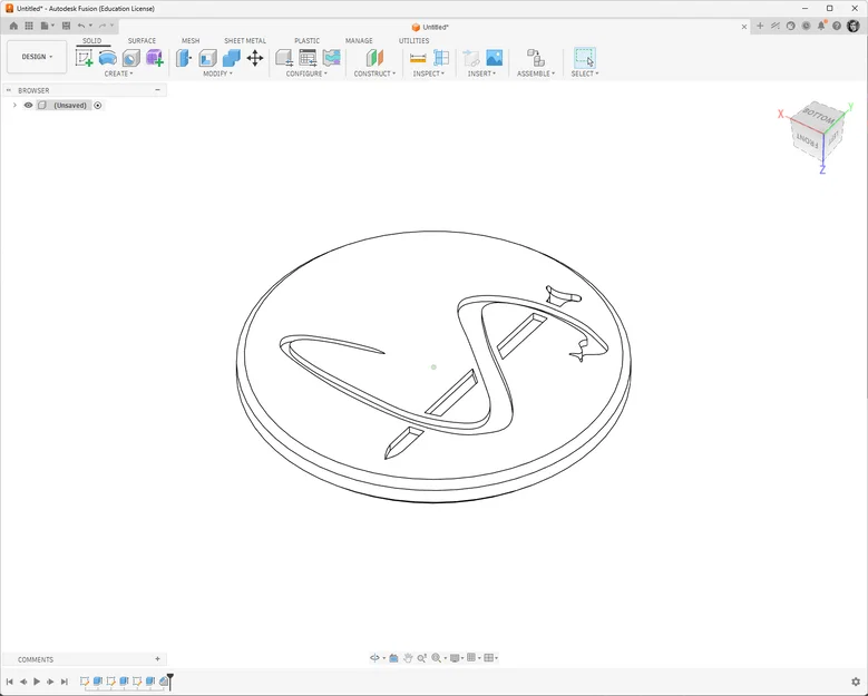 Tải miễn phí file 3D đồng xu SDS 25mm cho xe đẩy siêu thị - Image 1