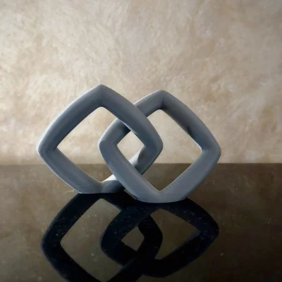 KNOT #1 - Tác phẩm điêu khắc khối vuông lồng nhau Print-in-Place