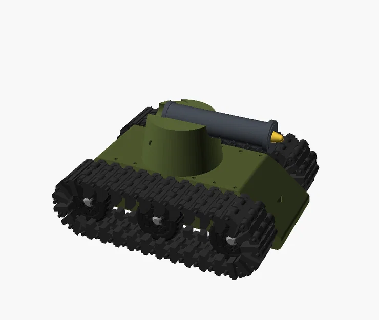 Tank Shooter — Mô hình xe tăng trưng bày nhỏ gọn, in liền khối - Image 1