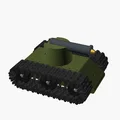 Tank Shooter — Mô hình xe tăng trưng bày nhỏ gọn, in liền khối - Thumbnail 1