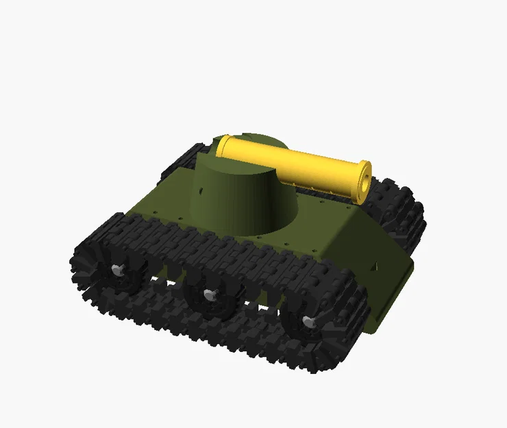 Tank Shooter — Mô hình xe tăng trưng bày nhỏ gọn, in liền khối - Image 2