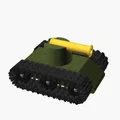 Tank Shooter — Mô hình xe tăng trưng bày nhỏ gọn, in liền khối - Thumbnail 2