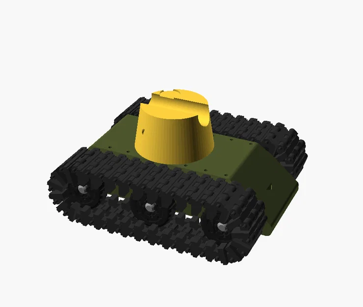 Tank Shooter — Mô hình xe tăng trưng bày nhỏ gọn, in liền khối - Image 8