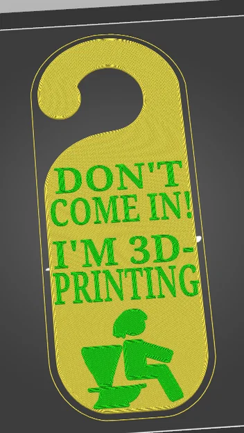 Đừng vào! Tôi đang in 3D (Bảng treo cửa vui nhộn) - Image 1