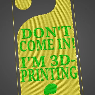 Đừng vào! Tôi đang in 3D (Bảng treo cửa vui nhộn)