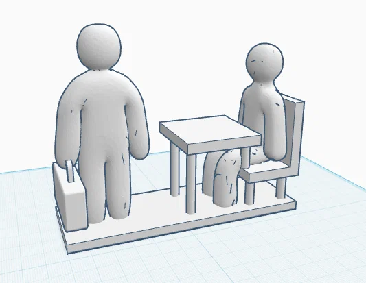 Mô hình 3D Stickman The Office trang trí bàn làm việc cực chất - Image 1