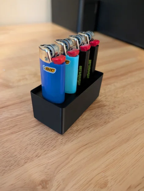 Khay Đựng 4 Bật Lửa Kiểu Bic Hệ Gridfinity - Image 1