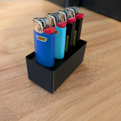 Khay Đựng 4 Bật Lửa Kiểu Bic Hệ Gridfinity