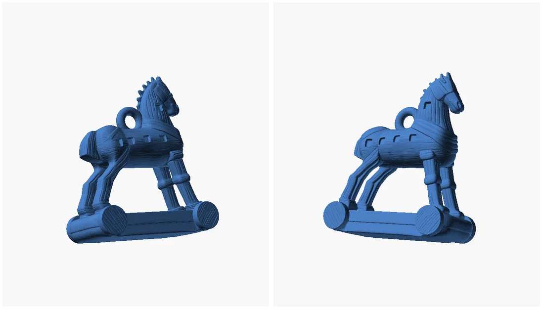 Bông Tai Ngựa Gỗ thành Troy — Charm Ngựa Gỗ Trojan - Image 2