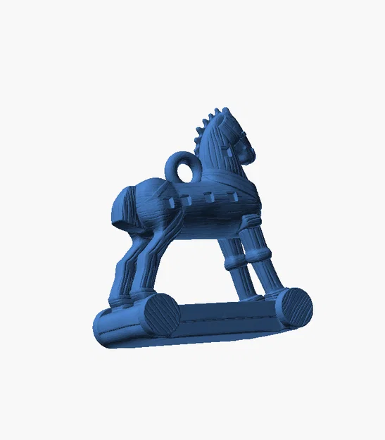 Bông Tai Ngựa Gỗ thành Troy — Charm Ngựa Gỗ Trojan - Image 3