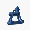 Bông Tai Ngựa Gỗ thành Troy — Charm Ngựa Gỗ Trojan - Thumbnail 3