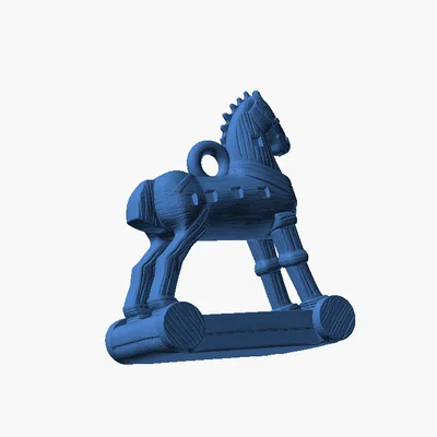 Bông Tai Ngựa Gỗ thành Troy — Charm Ngựa Gỗ Trojan