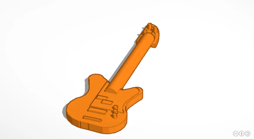 Mô hình đàn Bass Guitar tương thích Lego Minifig siêu chất - Image 1