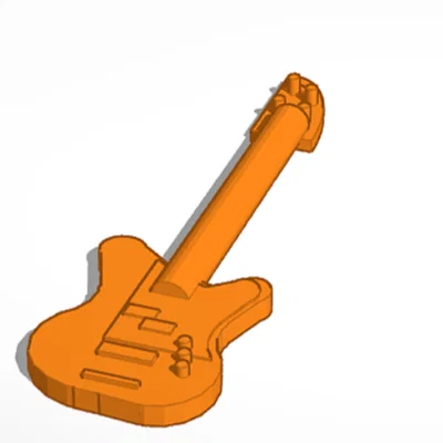 Mô hình đàn Bass Guitar tương thích Lego Minifig siêu chất