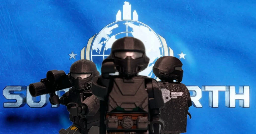 Mô hình bộ giáp Helldivers B-01 (tương thích Lego) - In 3D siêu chất - Image 1