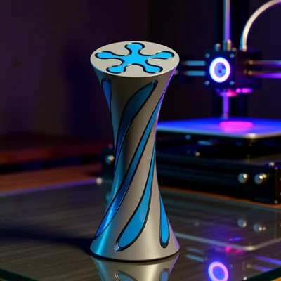 Mô hình fidget hình nón xoắn ốc (spiral-cone-fidget)