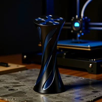 Mô hình fidget hình nón xoắn ốc (spiral-cone-fidget)