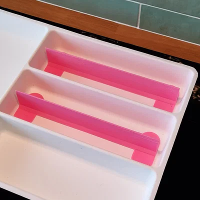 Thanh chia ngăn kéo đựng dao muỗng nĩa IKEA STÖDJA - In nhanh và đơn giản
