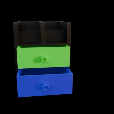 Gavetero Mini: Tủ ngăn kéo đa năng in 3D cho bàn làm việc