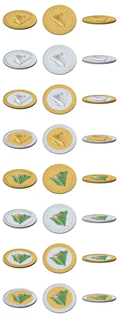 Đồng xu địa hình 3D Nicaragua 85 mm – Token sưu tầm chạm nổi - Image 6