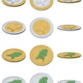 Đồng xu địa hình 3D Hà Lan 85 mm – Token sưu tầm nổi - Thumbnail 3