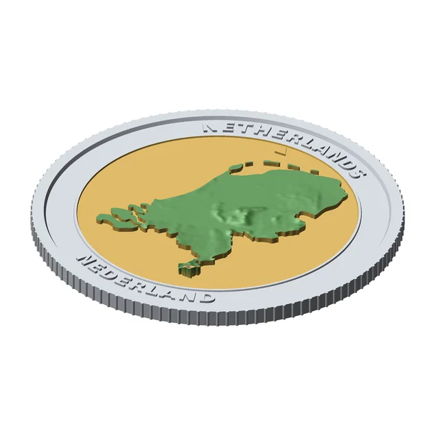 Đồng xu địa hình 3D Hà Lan 85 mm – Token sưu tầm nổi - Image 6
