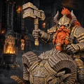 Vhorlath Realms – Tộc Lùn – Ironhorn Ramthane (Mô hình 3D Dark Fantasy STL) - Thumbnail 4