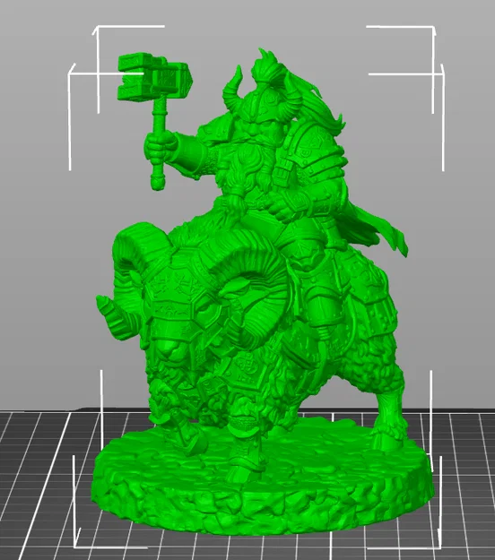 Vhorlath Realms – Tộc Lùn – Ironhorn Ramthane (Mô hình 3D Dark Fantasy STL) - Image 5