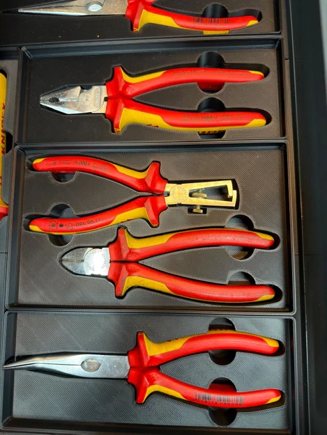 Khay Gridfinity cho combo kìm Knipex 11 06 160 & 70 06 160 - Image 1