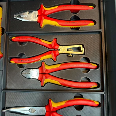 Khay Gridfinity cho combo kìm Knipex 11 06 160 & 70 06 160