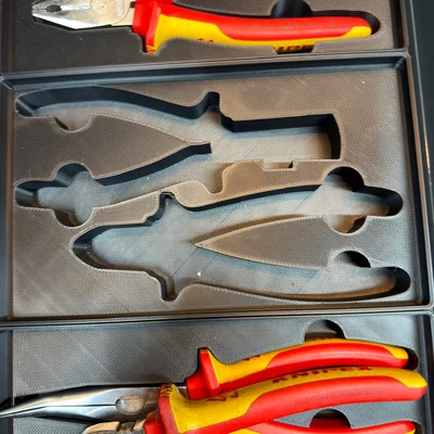 Khay Gridfinity cho combo kìm Knipex 11 06 160 & 70 06 160