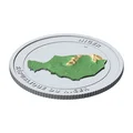 Đồng Xu Địa Hình 3D Niger 85 mm – Mô Hình Sưu Tầm Phù Điêu - Thumbnail 5