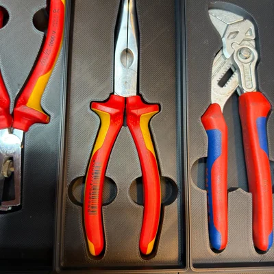 Khay Gridfinity cho kìm mũi nhọn Knipex 26 26 200