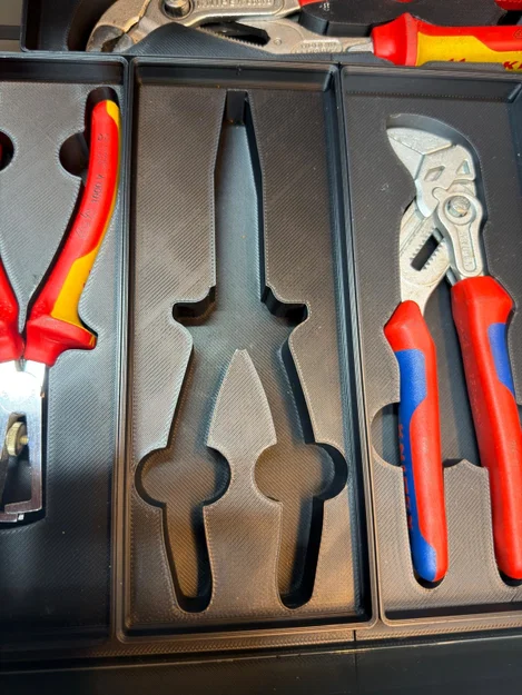 Khay Gridfinity cho kìm mũi nhọn Knipex 26 26 200 - Image 3